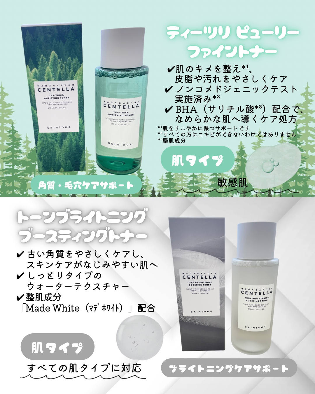 トーンブライトニング ブースティング トナー/SKIN1004/化粧水を使ったクチコミ（3枚目）