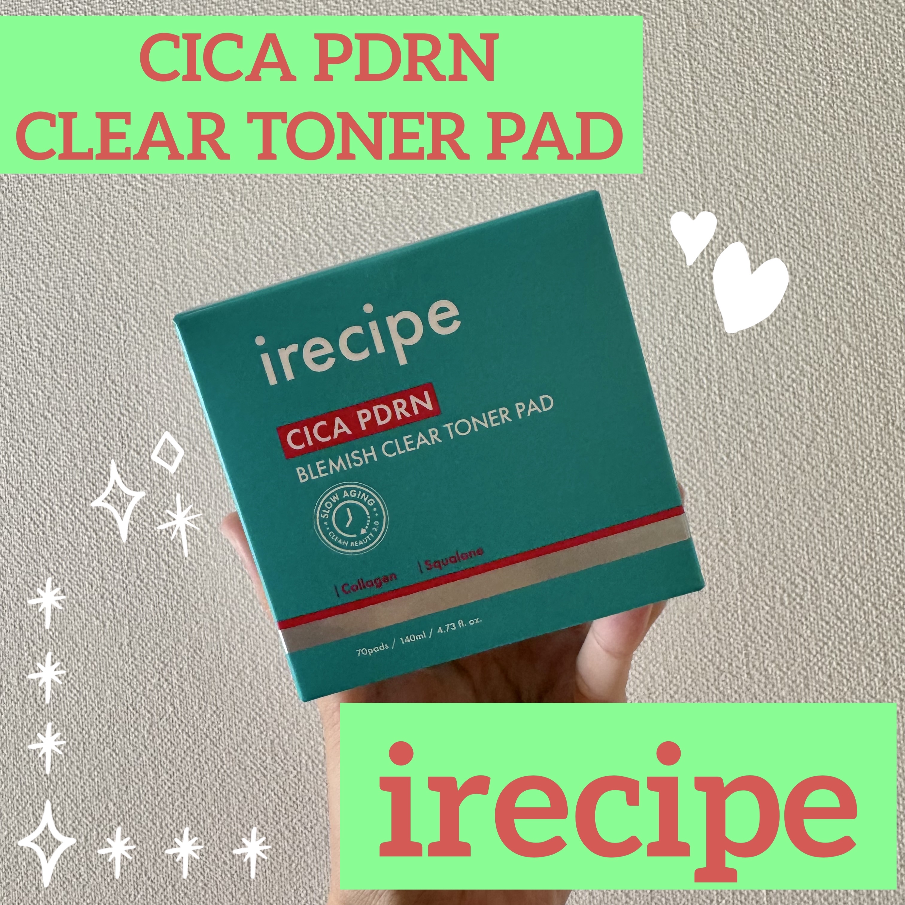 シカ PDRN 跡 クリアー トナーパッド/irecipe/トナーパッドを使ったクチコミ（1枚目）