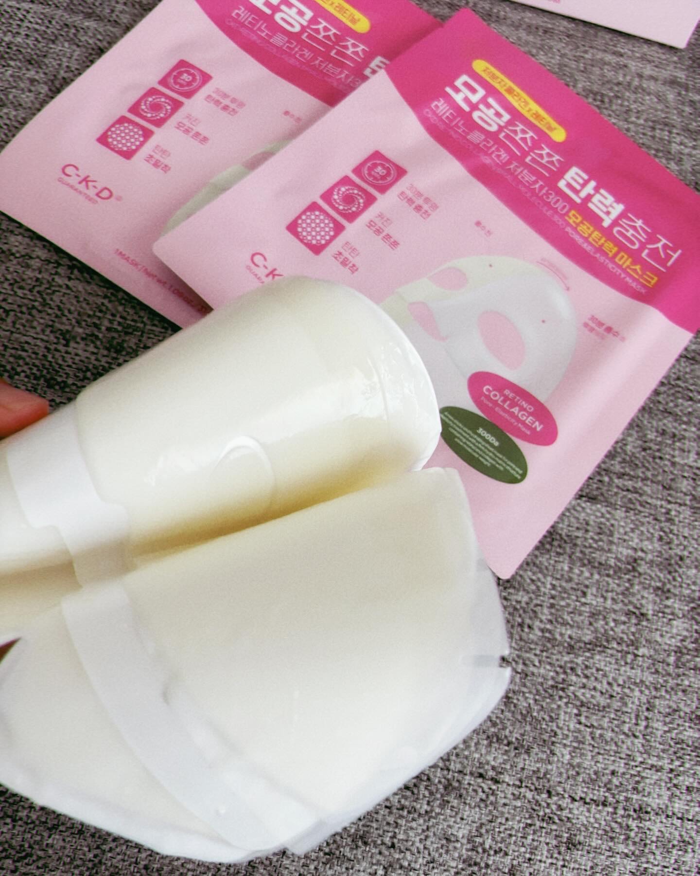 レチノコラーゲン 低分子300 毛穴 弾力 ゲル マスクパック/CKD/シートマスク・パックを使ったクチコミ（3枚目）