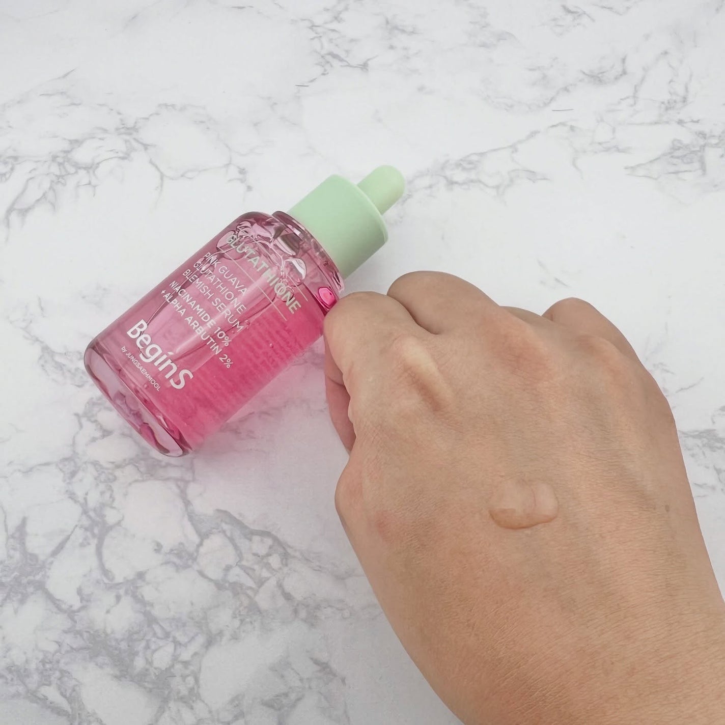 Pink Guava Glutathione Blemish Serum/BeginS by JUNGSAEMMOOL/美容液を使ったクチコミ(3枚目)