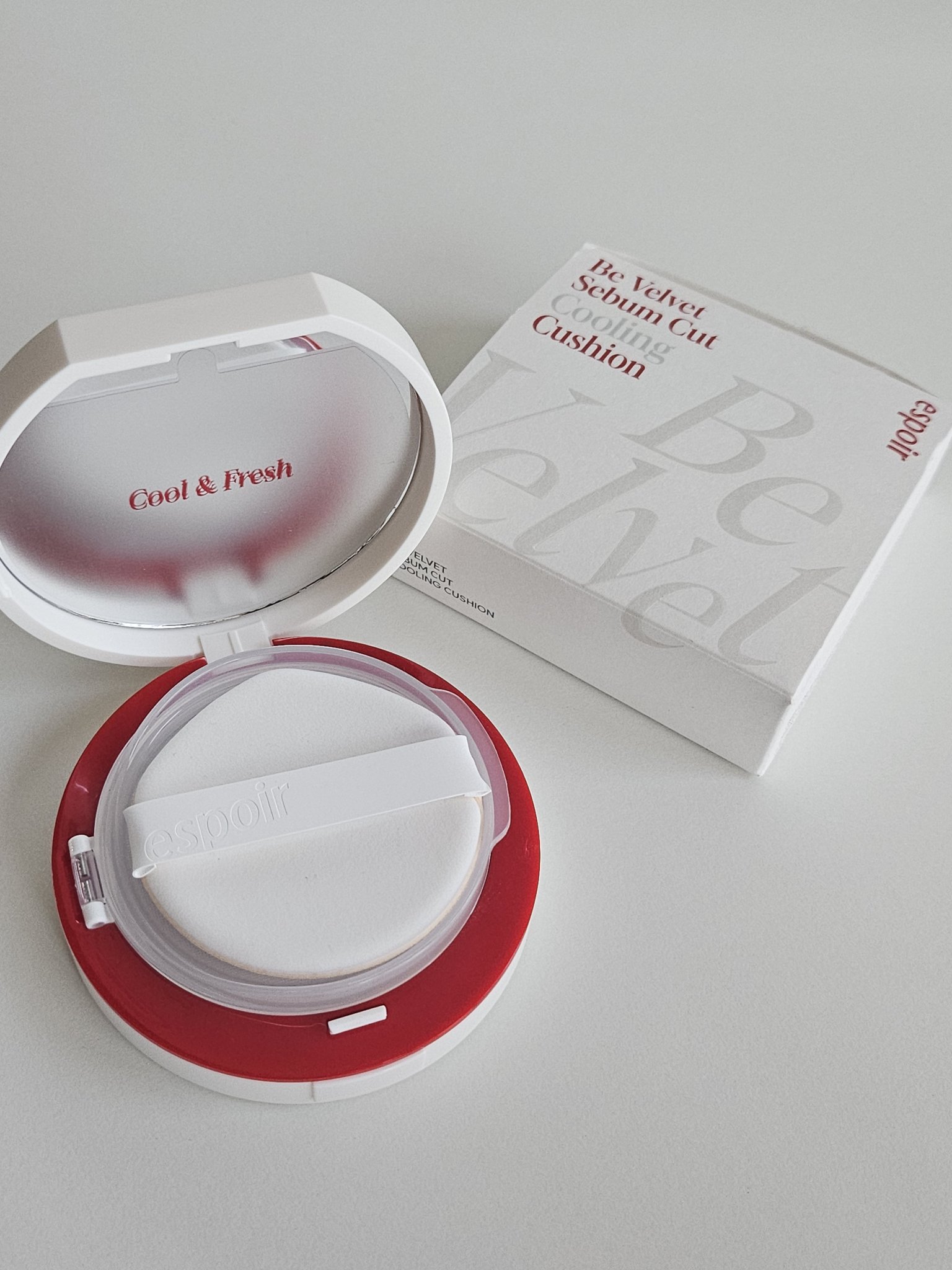 ビーベルベット セバムカットクッション/espoir/プレストパウダーを使ったクチコミ（2枚目）