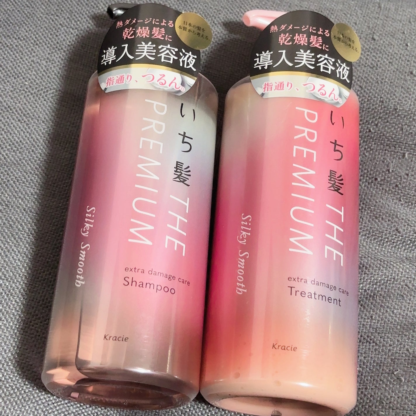 THE PREMIUM エクストラダメージケアシャンプー/トリートメント(シルキースムース)/いち髪/市販シャンプーを使ったクチコミ(1枚目)