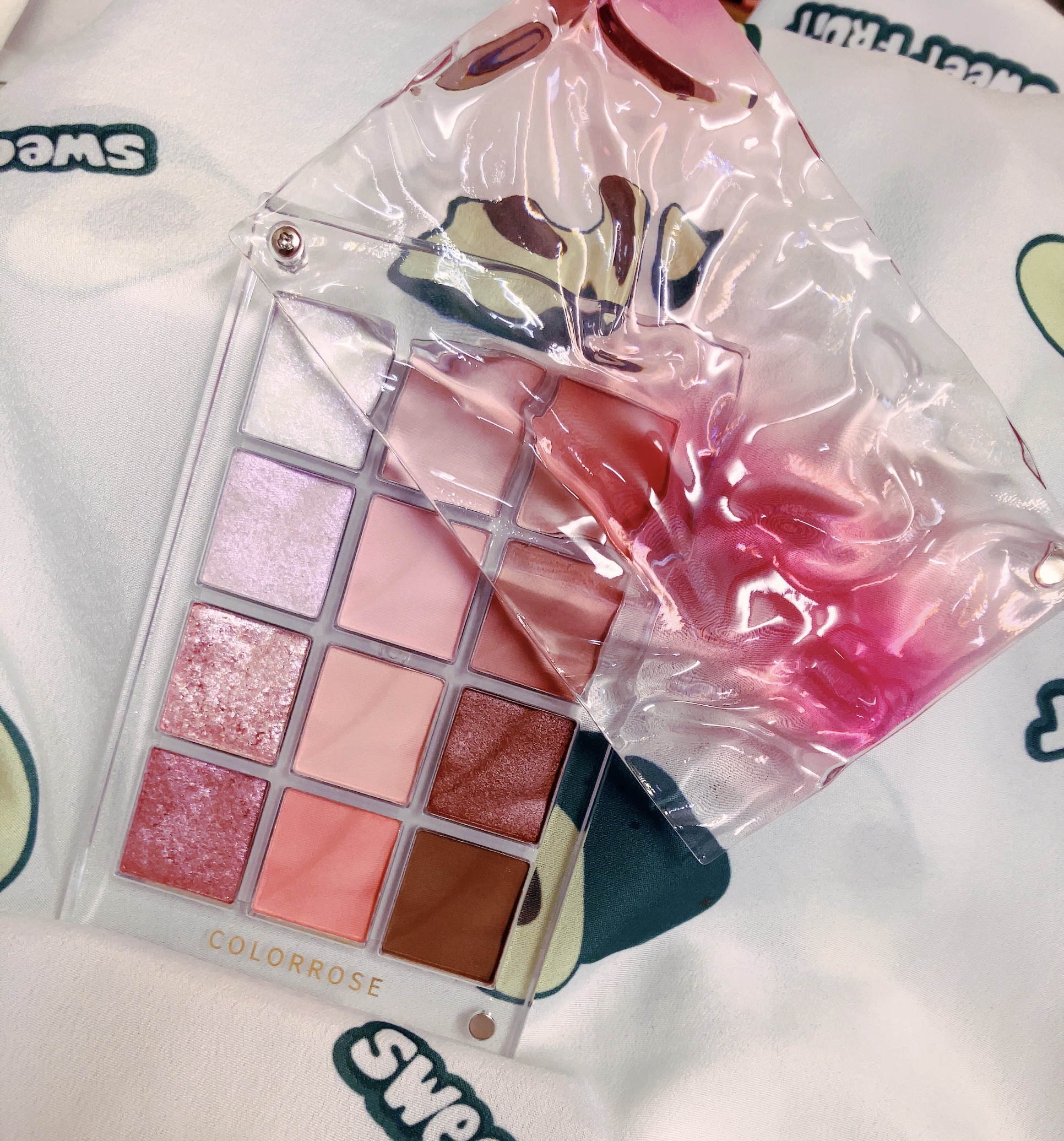 水面アイシャドウパレット 01 桜貝ピンク/COLORROSE/アイシャドウパレットを使ったクチコミ（2枚目）