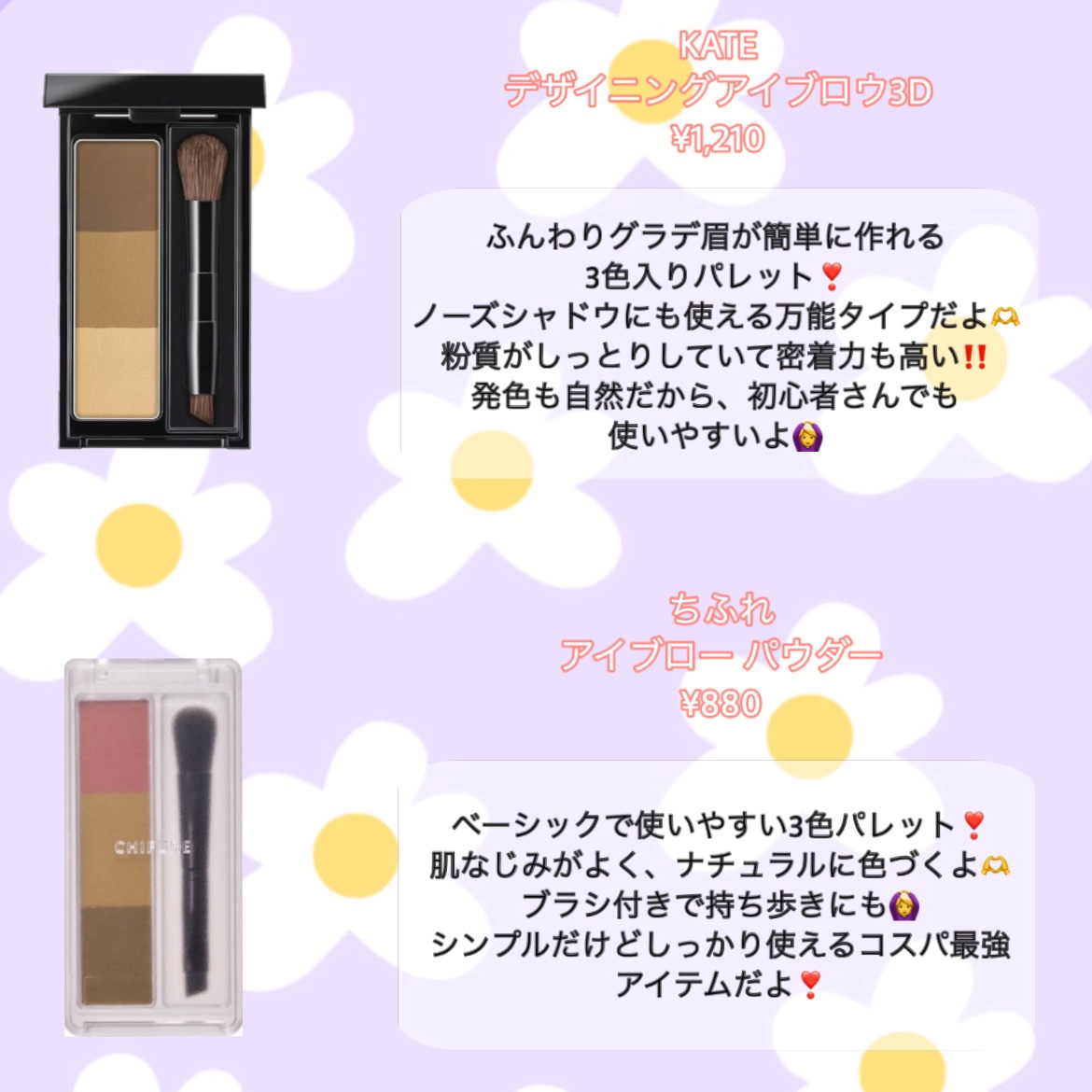 ノーズ＆アイブロウパウダー/CEZANNE/パウダーアイブロウを使ったクチコミ（2枚目）