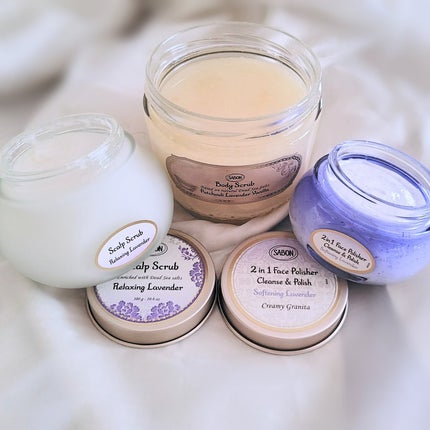 フェイスポリッシャー リラクシング(ラベンダー)/SABON/スクラブ・ゴマージュを使ったクチコミ(8枚目)