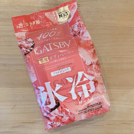 アイスデオドラント ボディペーパーN フリーズピーチ/ギャツビー/ボディシートを使ったクチコミ(1枚目)