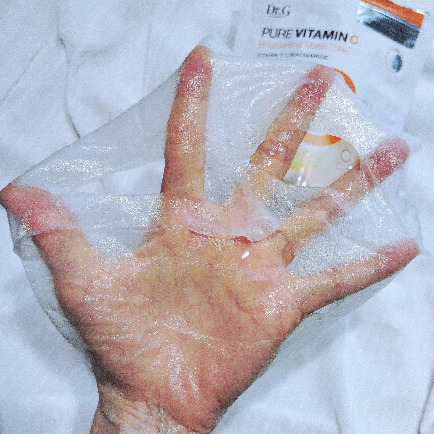 ドクタージー ピュア ビタミンC ブライトニングマスク/Dr.G/シートマスク・パックを使ったクチコミ(5枚目)