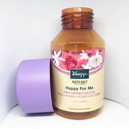 バスソルト ハッピーフォーミー ロータス&ジャスミンの香り/クナイプ/無機塩系入浴剤を使ったクチコミ(1枚目)
