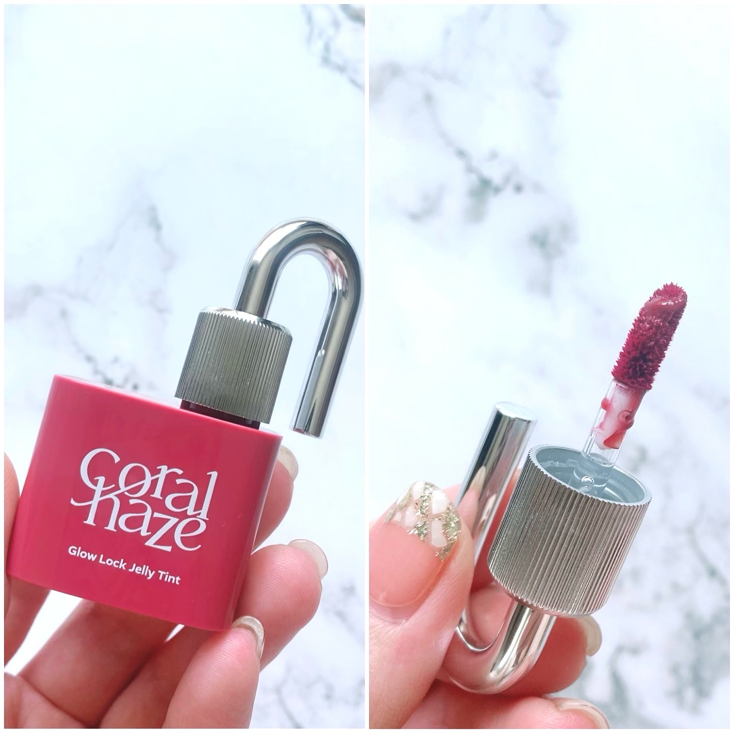 グロウロックゼリーティント/Coralhaze/リップティントを使ったクチコミ（3枚目）