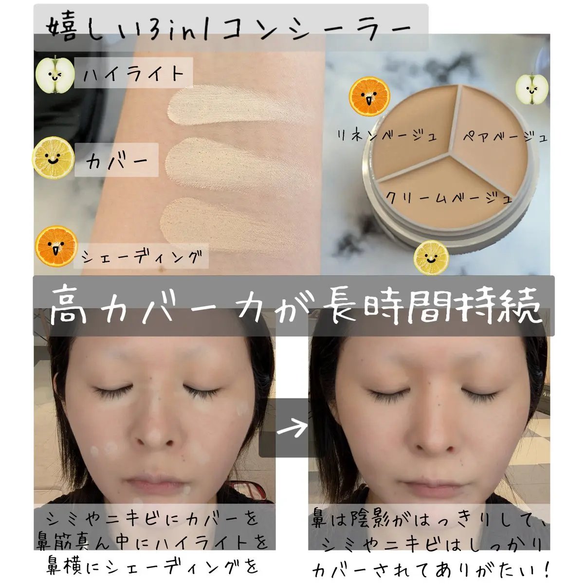 カバーアッププロコンシーラー/TFIT/パレットコンシーラーを使ったクチコミ（2枚目）