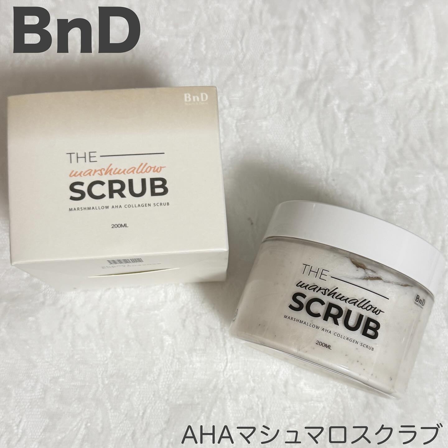 BnD マシュマロ コラーゲン AHA スクラブ /BnD/ボディスクラブを使ったクチコミ（1枚目）