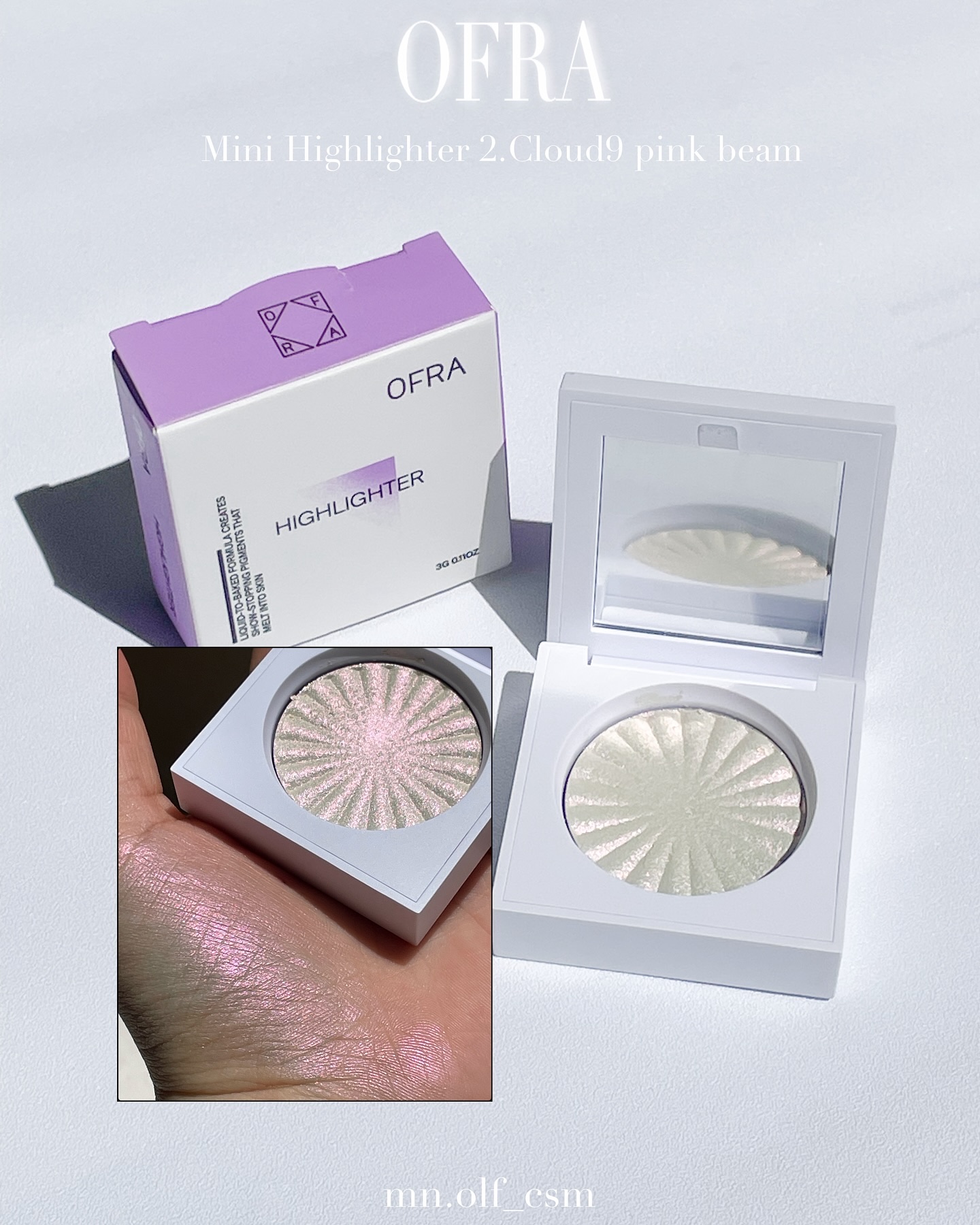 OFRA mini Highlighter/Ofra Cosmetics/パウダーハイライトを使ったクチコミ（1枚目）