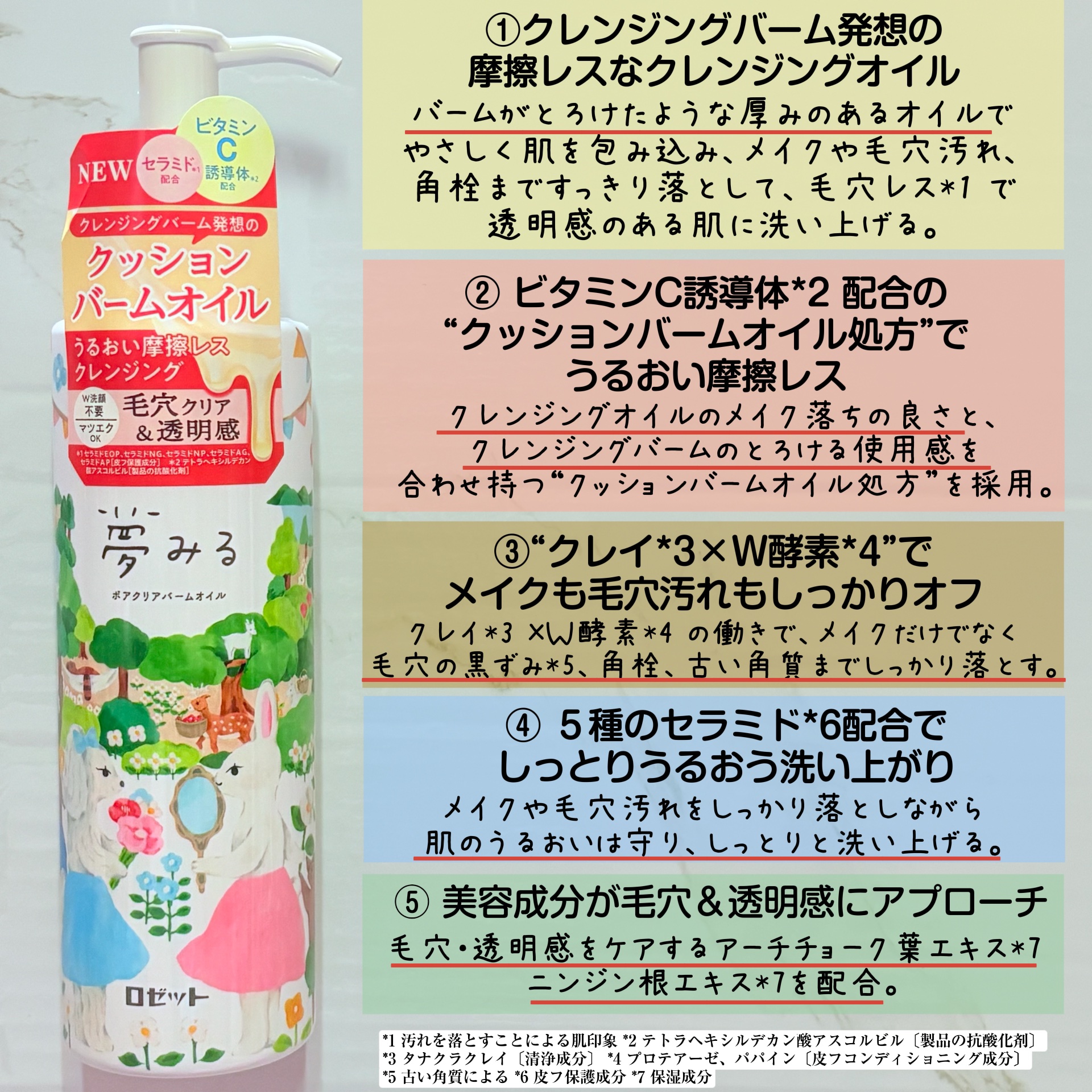 夢みる ポアクリアバームオイル ［クレンジングオイル］/ロゼット/オイルクレンジングを使ったクチコミ（3枚目）