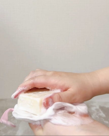天草石鹸ナノバブ 無印せっけん/石けん工房アンティーまさ/洗顔石鹸を使ったクチコミ(4枚目)