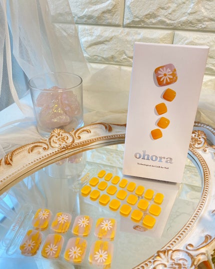 セミキュアジェルネイル(ペディキュア)/ohora/ネイルシールを使ったクチコミ(5枚目)