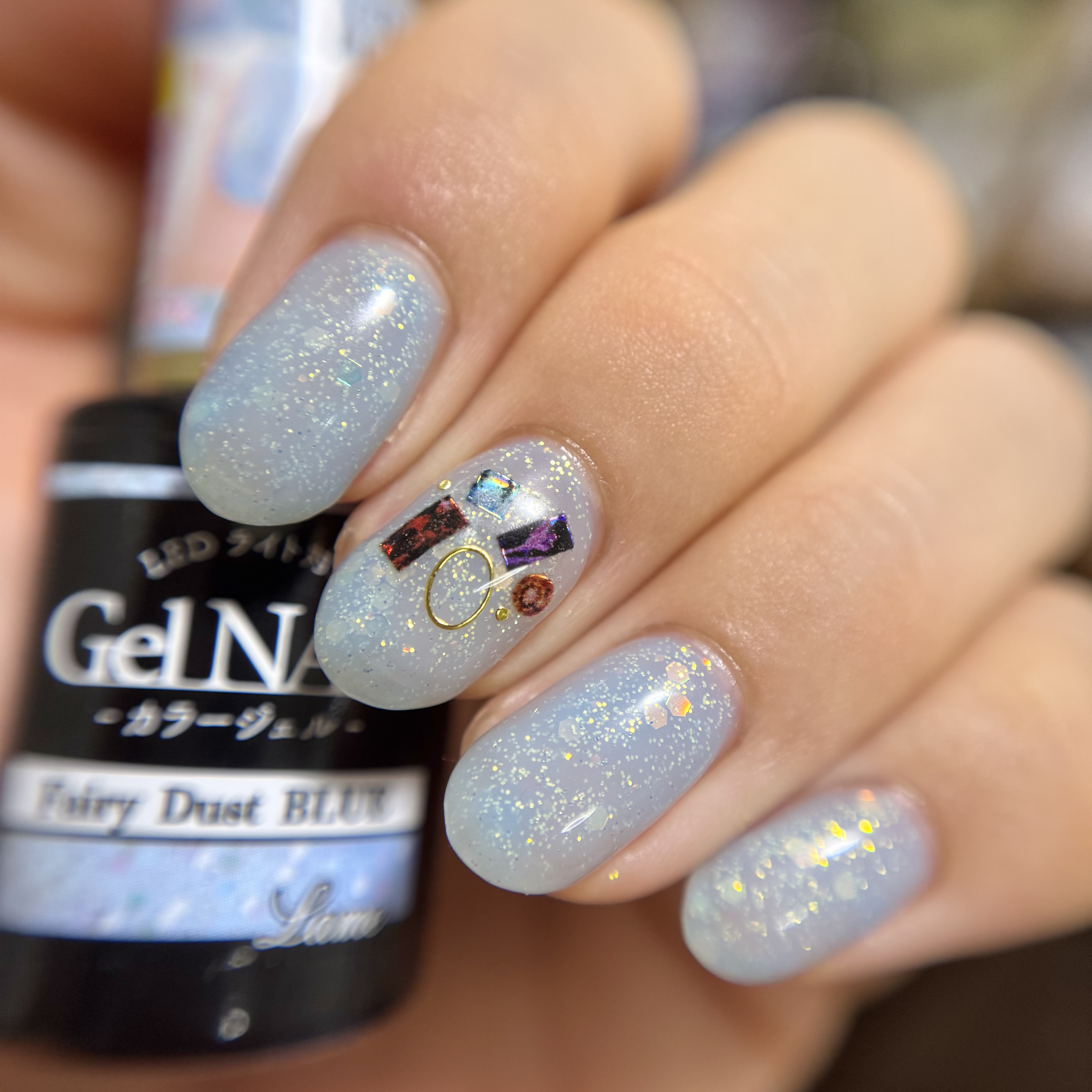 ジェルネイル（ライト対応）/セリア/ジェルネイルを使ったクチコミ（1枚目）