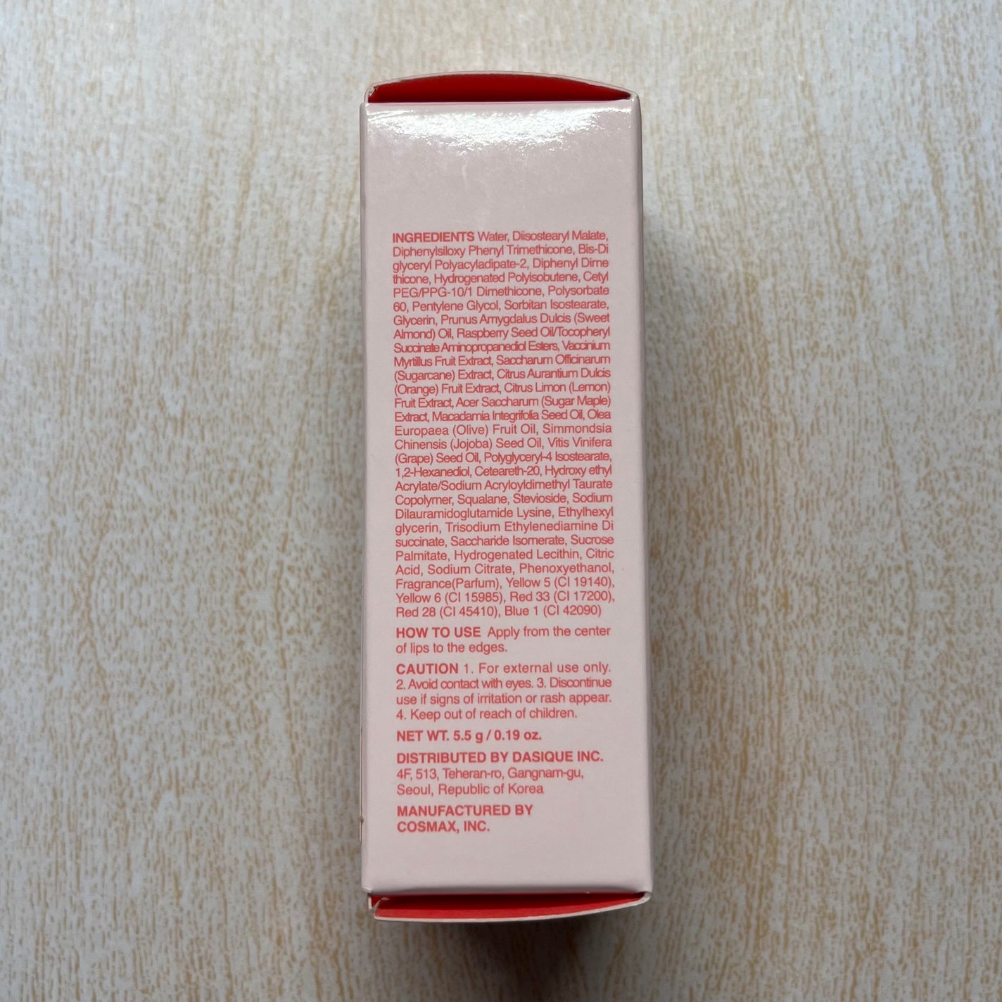 ジューシーデューイグロウティント/dasique/リップティントを使ったクチコミ(4枚目)