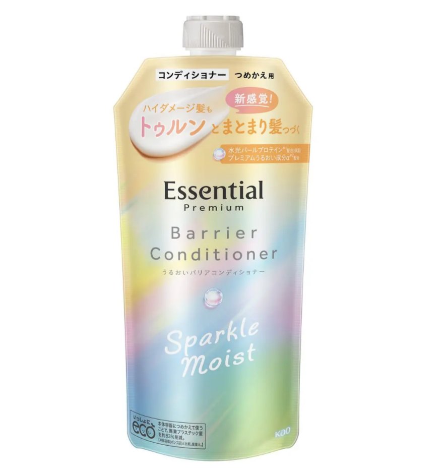 エッセンシャル/エッセンシャルプレミアム バリアシャンプー・コンディショナー スパークルモイスト/コンディショナーつめかえ 330ml
メモ📝です
今までグロウのコンディショナー使ってたたんだけど、新作が出てグロウよりも良さそうな感じした