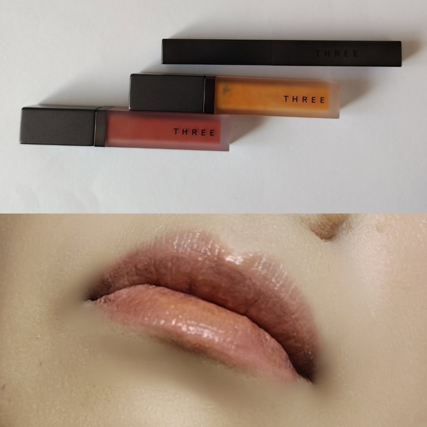 THREE シマリング グロー デュオ/THREE/クリームハイライトを使ったクチコミ(7枚目)