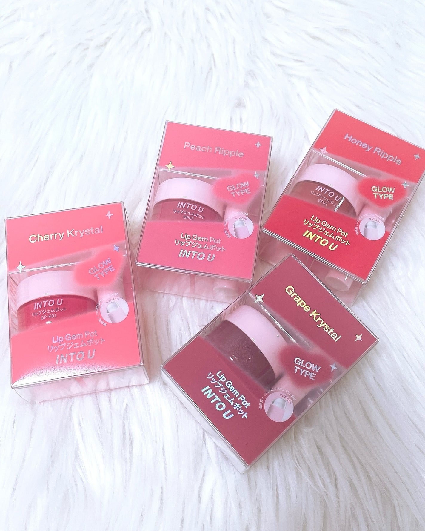 INTO U リップジェムポット&シリコンブラシセット/INTO U/その他キットセットを使ったクチコミ(8枚目)