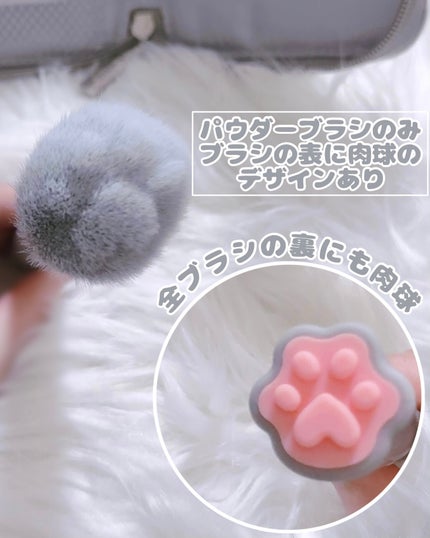 SIXPLUS メイクブラシ5本セット ハートペット/SIXPLUS/メイクブラシを使ったクチコミ(9枚目)