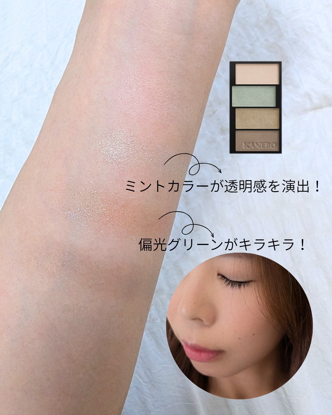 カラードシャドウ/KANEBO/アイシャドウパレットを使ったクチコミ（2枚目）