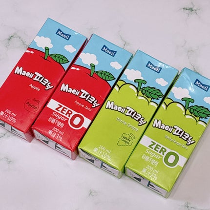 うさこ on LIPS 「韓国の定番ジュース🥤/マエイルピクニック・りんご200ml・り..」(5枚目)