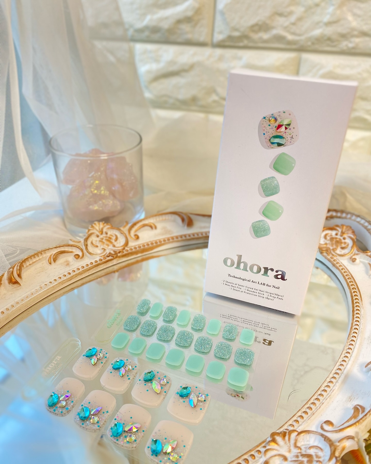 セミキュアジェルネイル(ペディキュア)/ohora/ネイルシールを使ったクチコミ（3枚目）