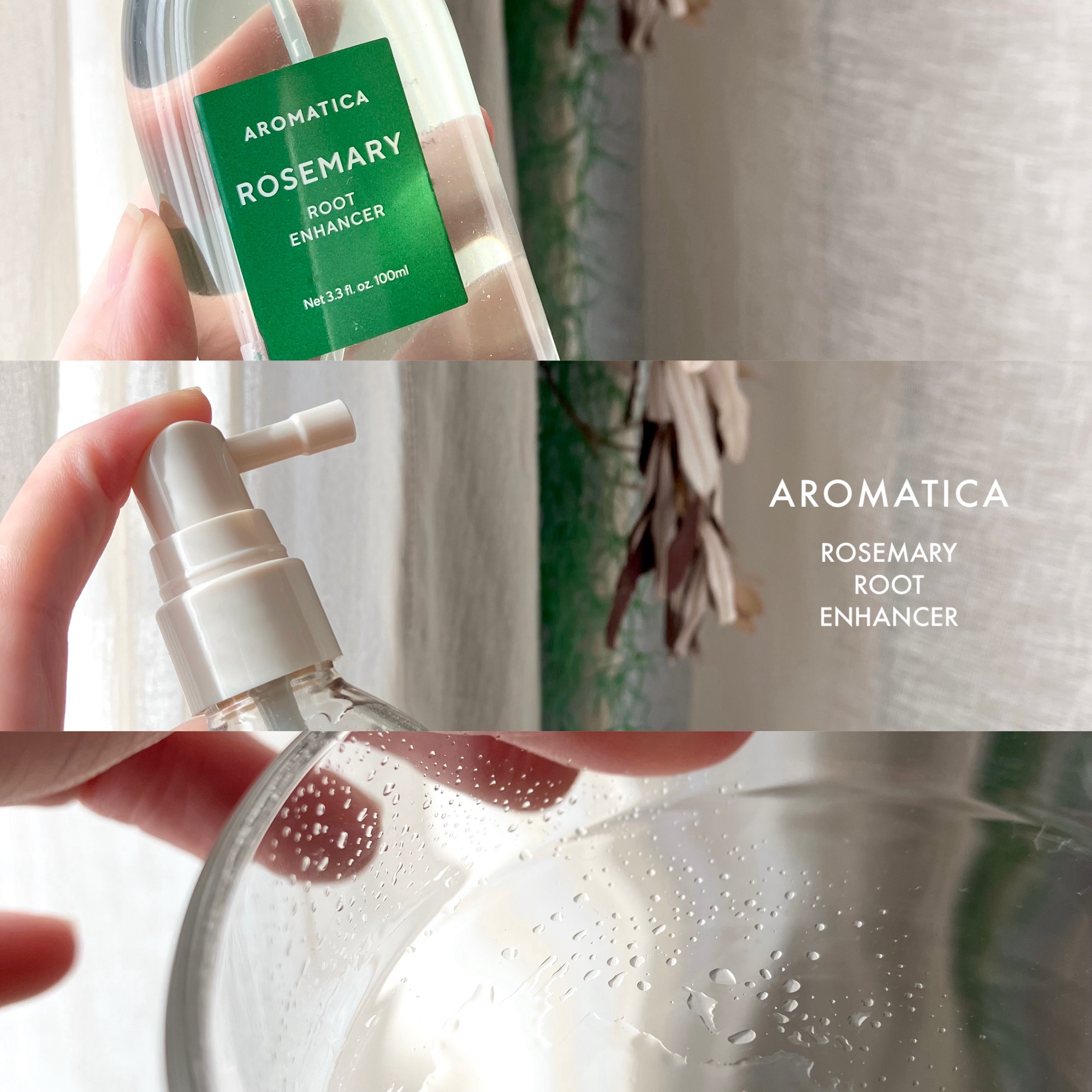 ローズマリールートエンハンサー/AROMATICA/頭皮ローションを使ったクチコミ（3枚目）