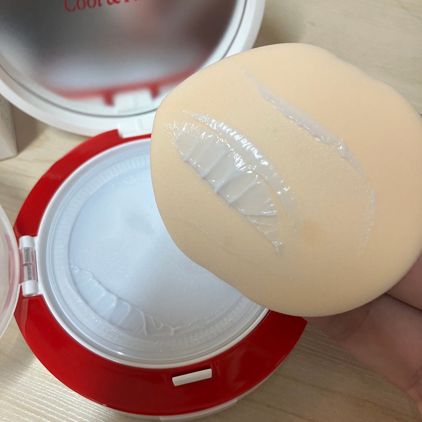 ビーベルベット セバムカットクッション/espoir/プレストパウダーを使ったクチコミ(4枚目)