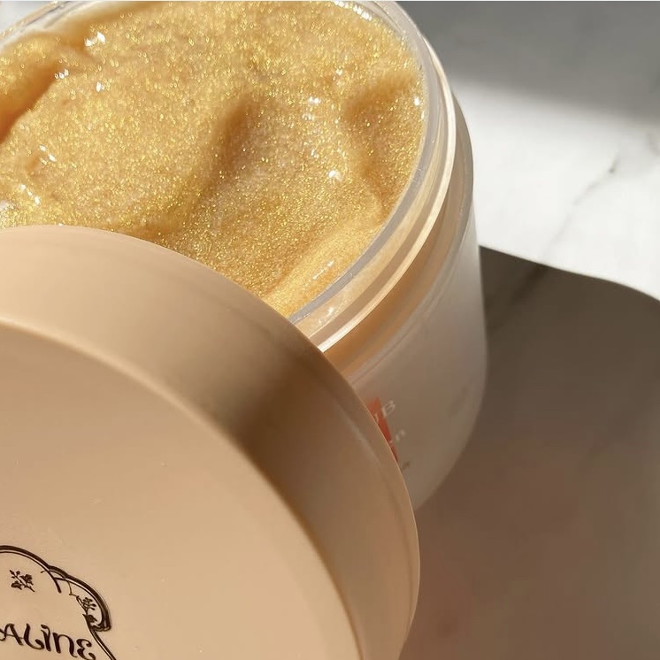 ヴィーガンコラーゲン+ビタミンC　ボディスクラブ/Laline/ボディスクラブを使ったクチコミ（2枚目）