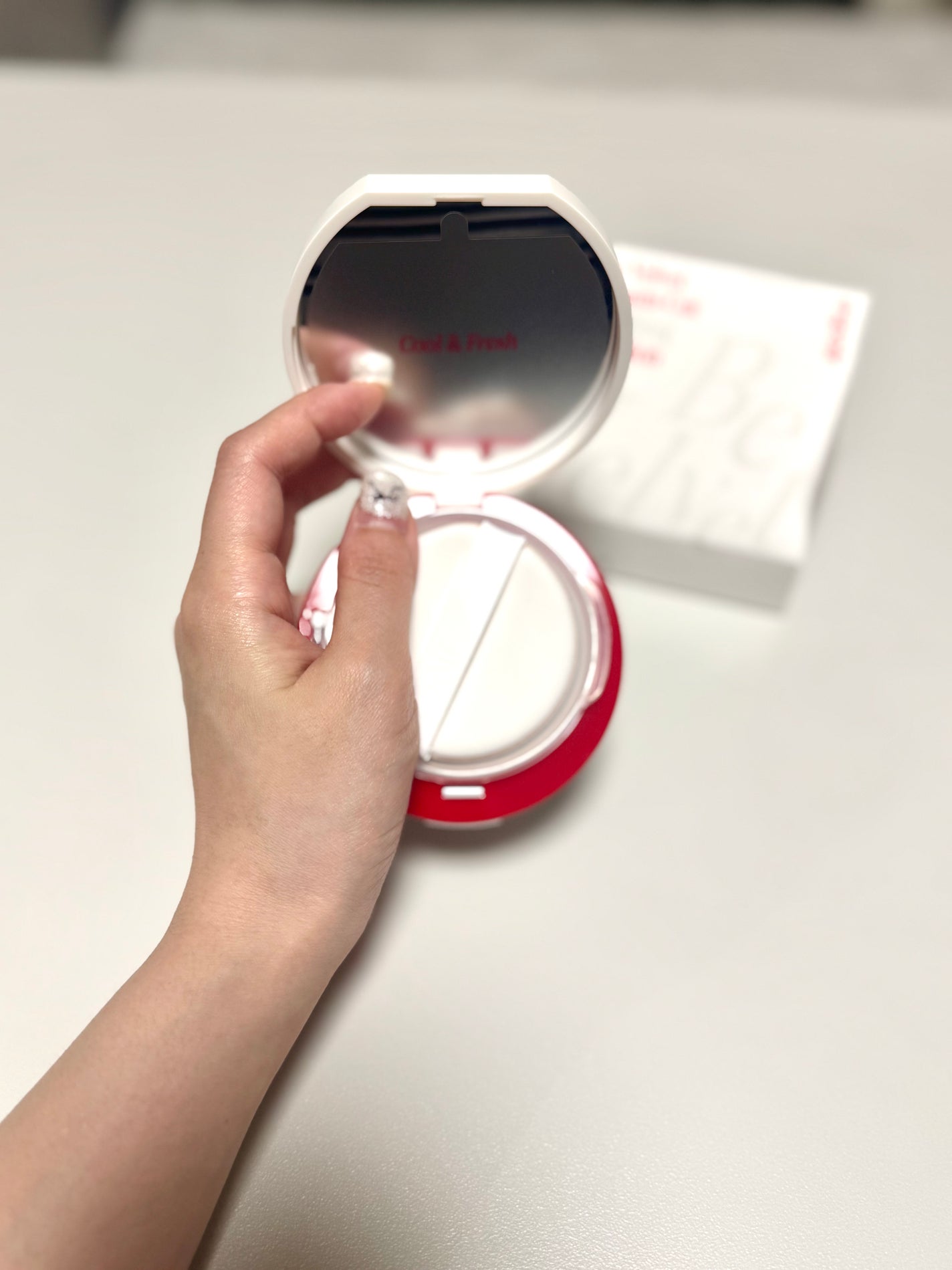 ビーベルベット セバムカットクッション/espoir/プレストパウダーを使ったクチコミ(6枚目)