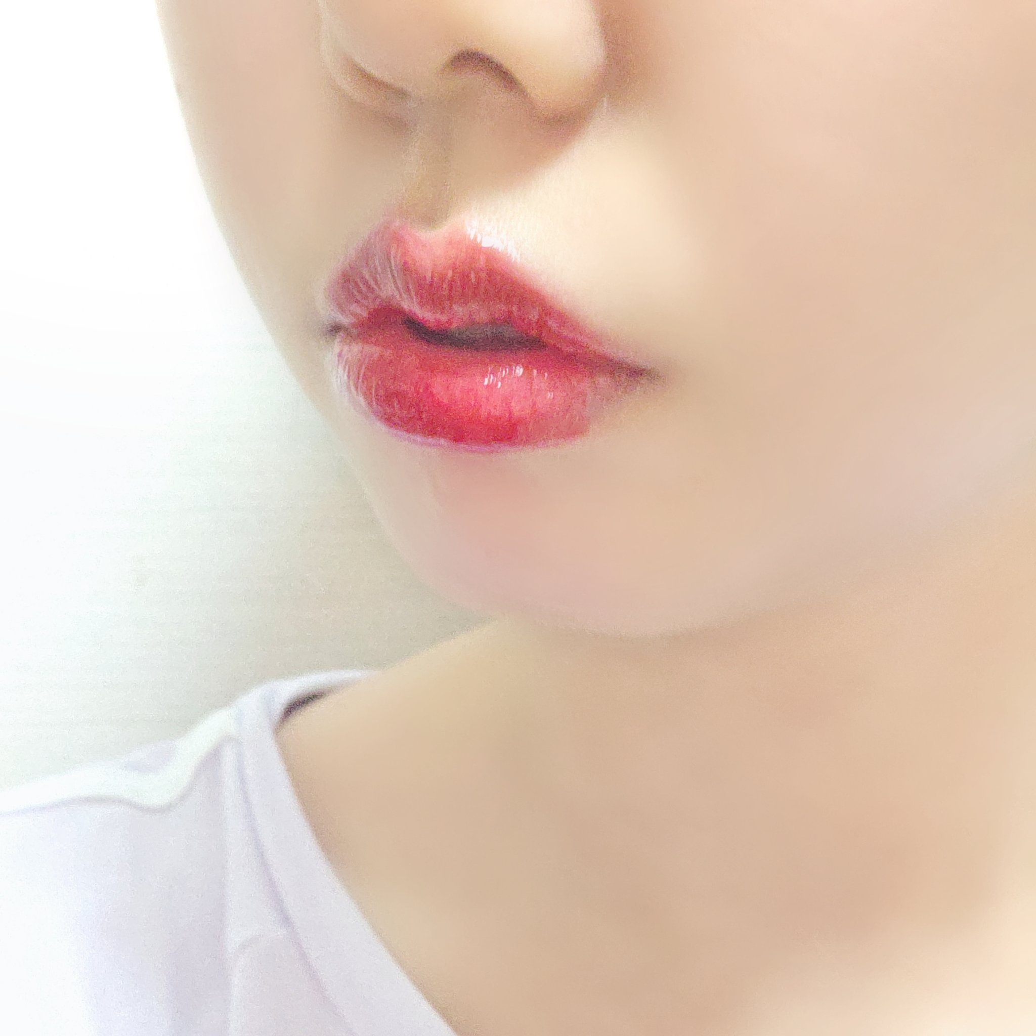 デュー ドロップ ティント 207 フレイム/Coralhaze/リップティントを使ったクチコミ（2枚目）