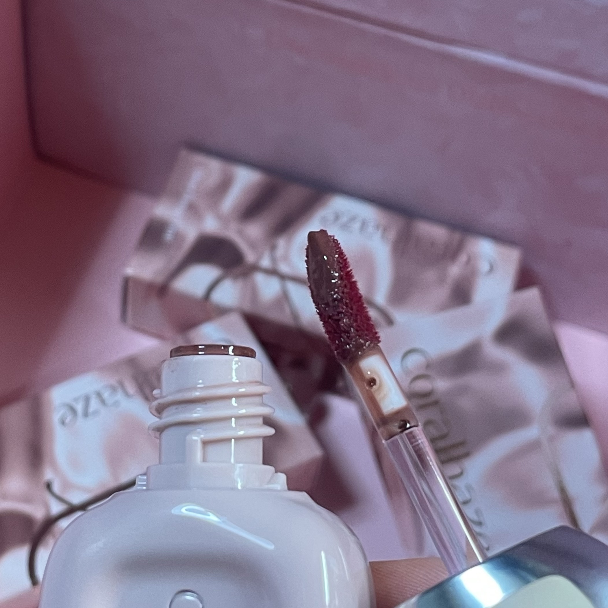 デュー ドロップ ティント/Coralhaze/リップティントを使ったクチコミ（2枚目）