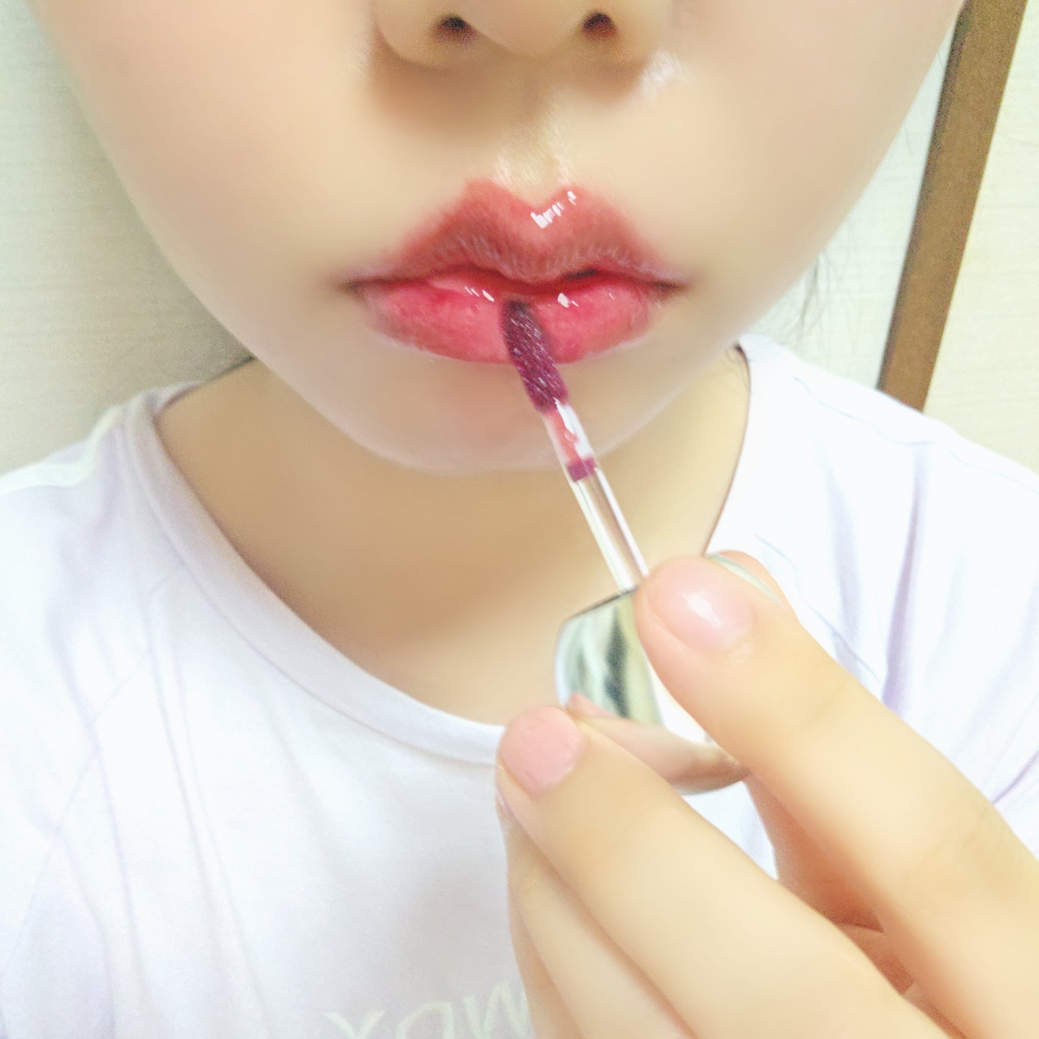 デュー ドロップ ティント 208 ルアー/Coralhaze/リップティントを使ったクチコミ（1枚目）