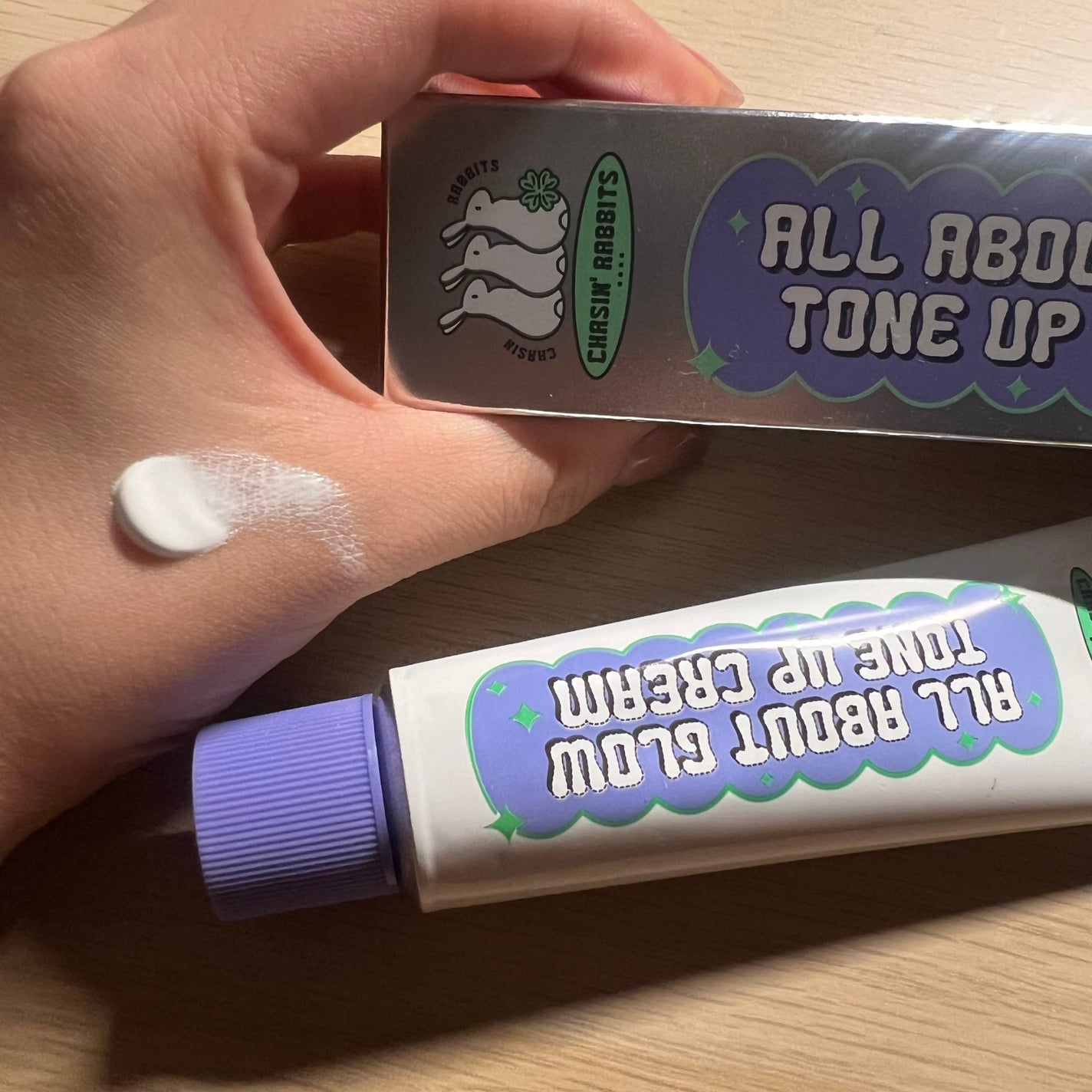 オールアバウトグロウトーンアップクリーム/CHASIN'RABBITS/化粧下地を使ったクチコミ(3枚目)