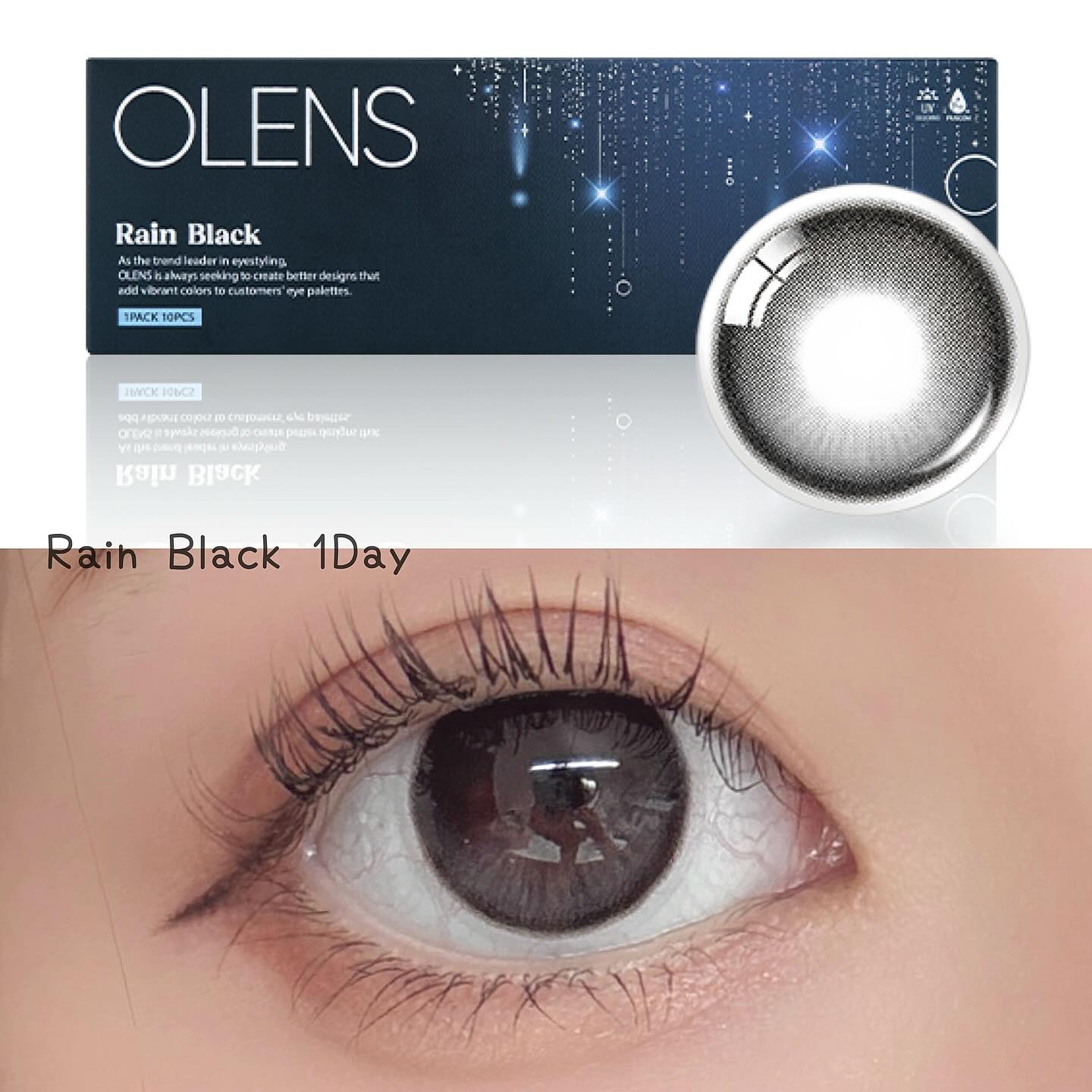 Rain 1day/OLENS/ワンデー（１DAY）カラコンを使ったクチコミ（2枚目）