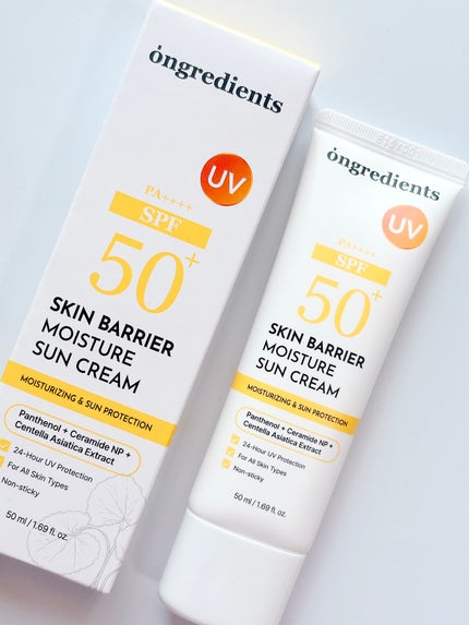 スキンバリアモイスチャーサンクリーム/Ongredients/日焼け止めクリームを使ったクチコミ(1枚目)