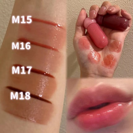 ジューシーデューイグロウティントミニ/dasique/リップティントを使ったクチコミ(2枚目)