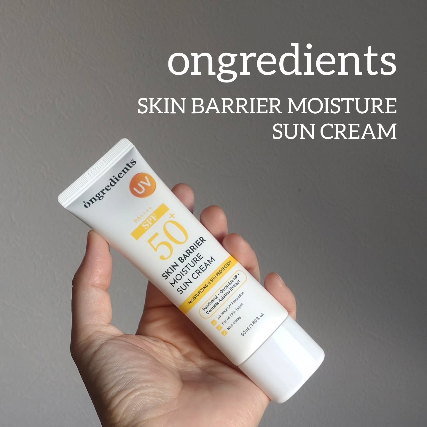 スキンバリアモイスチャーサンクリーム/Ongredients/日焼け止めクリームを使ったクチコミ（1枚目）