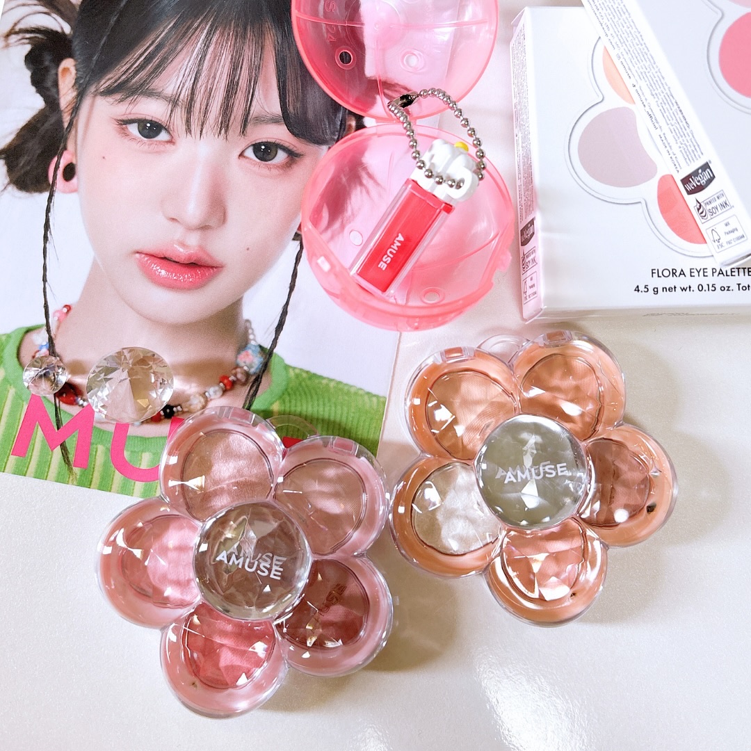フローラアイパレット/AMUSE/アイシャドウを使ったクチコミ（2枚目）
