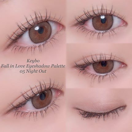 KEYBO FALL IN LOVE SHADOW PALETTE/keybo/アイシャドウパレットを使ったクチコミ(4枚目)
