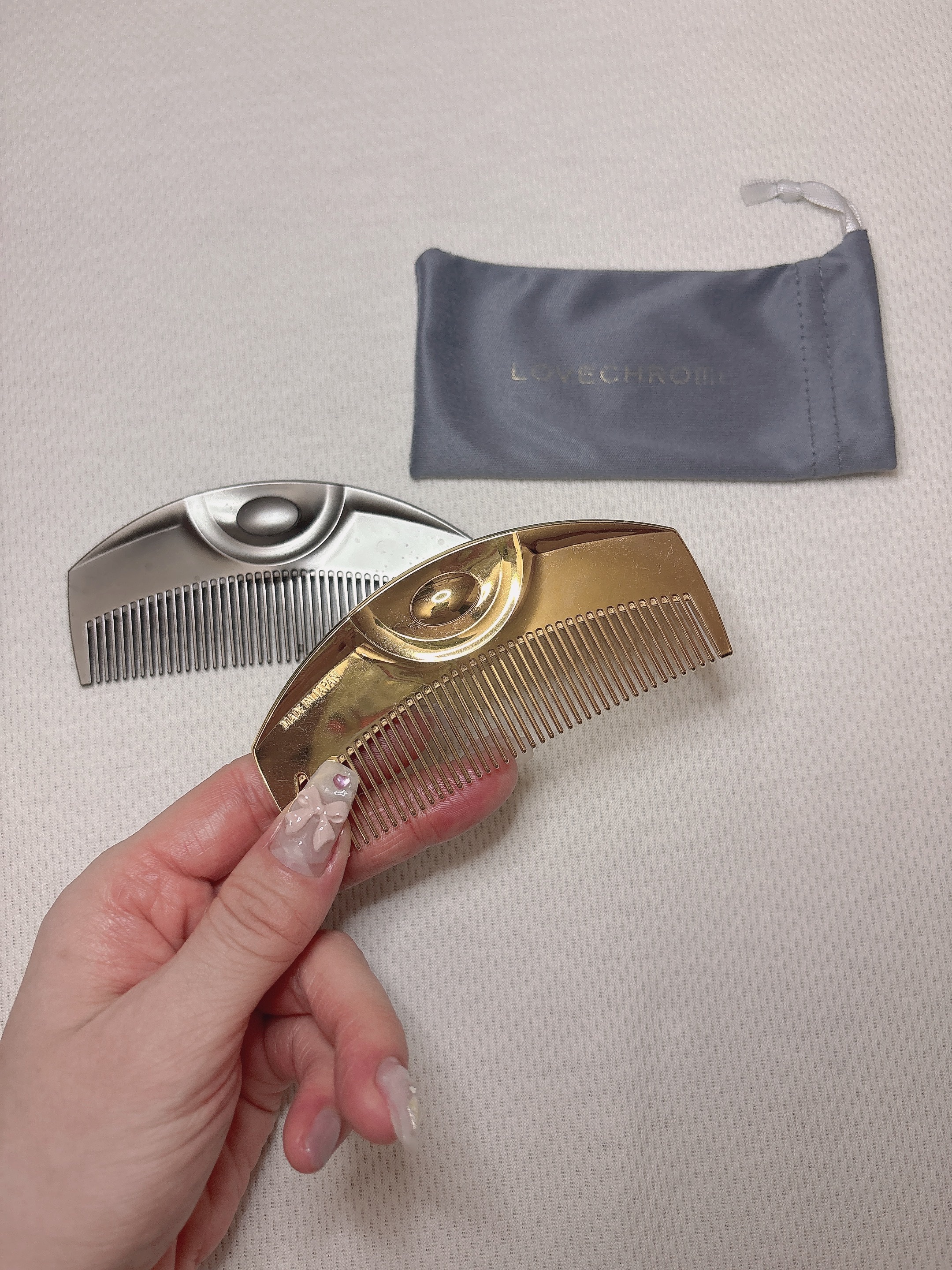 (R)K24GPツキ ゴールド/LOVECHROME/ヘアコームを使ったクチコミ（1枚目）