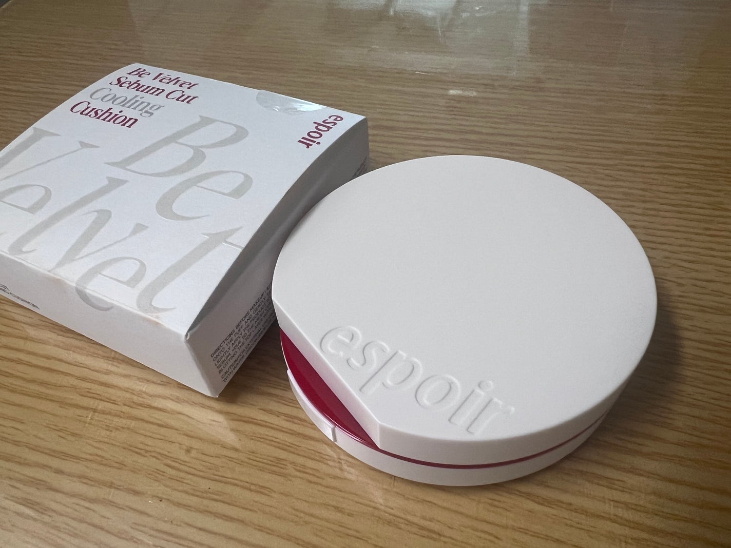 ビーベルベット セバムカットクッション/espoir/プレストパウダーを使ったクチコミ(1枚目)