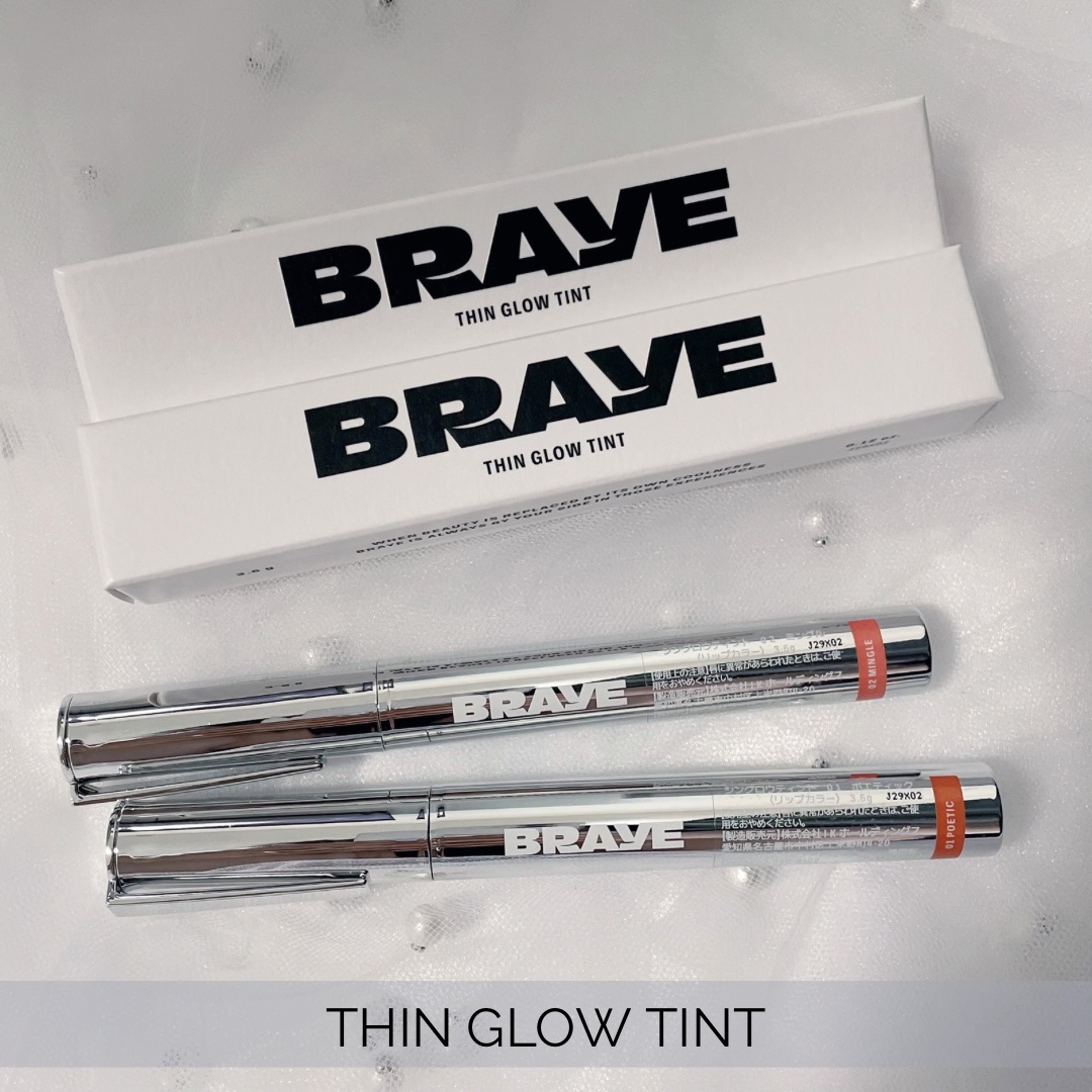 THIN GLOW TINT 02 ミングル(MINGLE)/BRAYE/口紅を使ったクチコミ（2枚目）