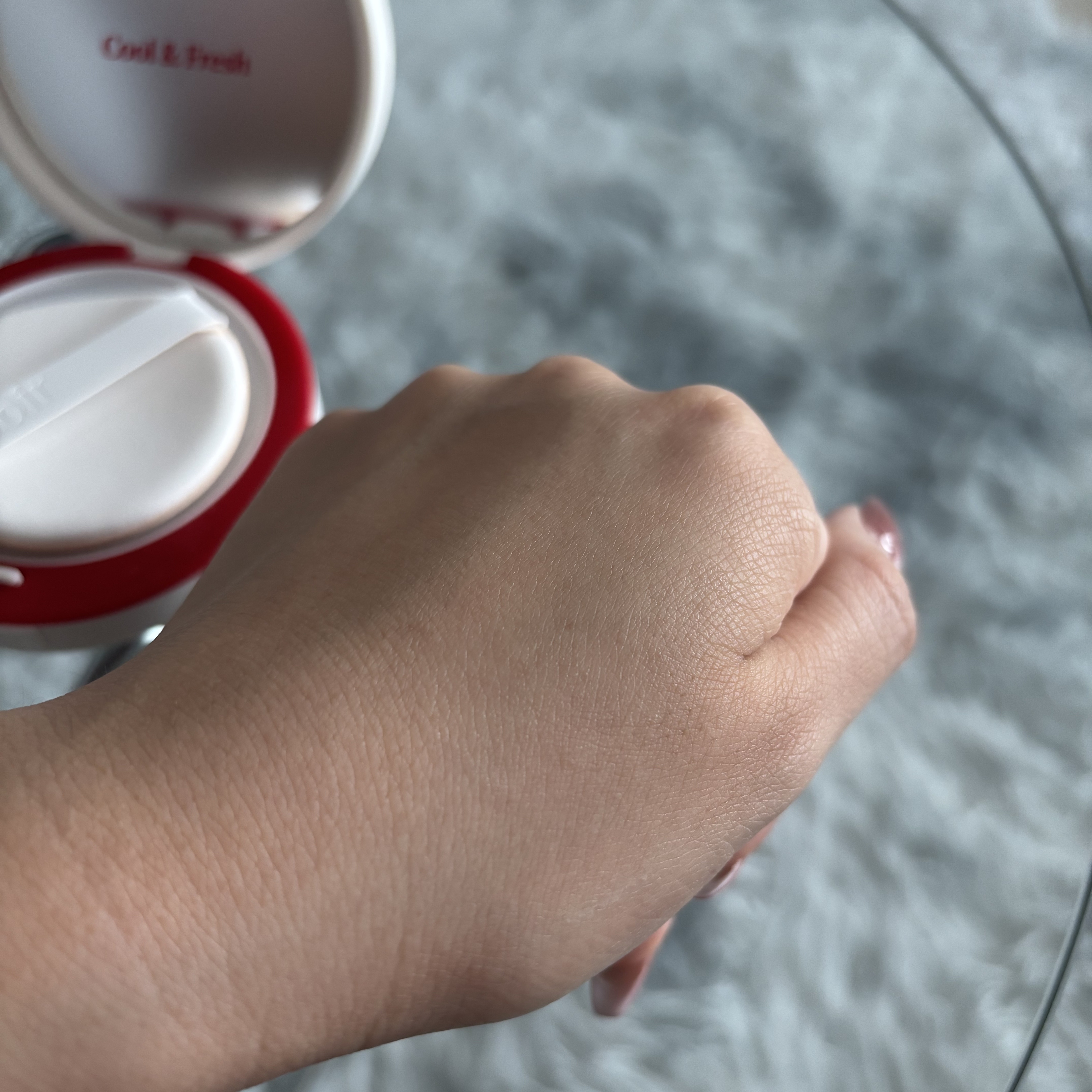 ビーベルベット セバムカットクッション/espoir/プレストパウダーを使ったクチコミ（3枚目）