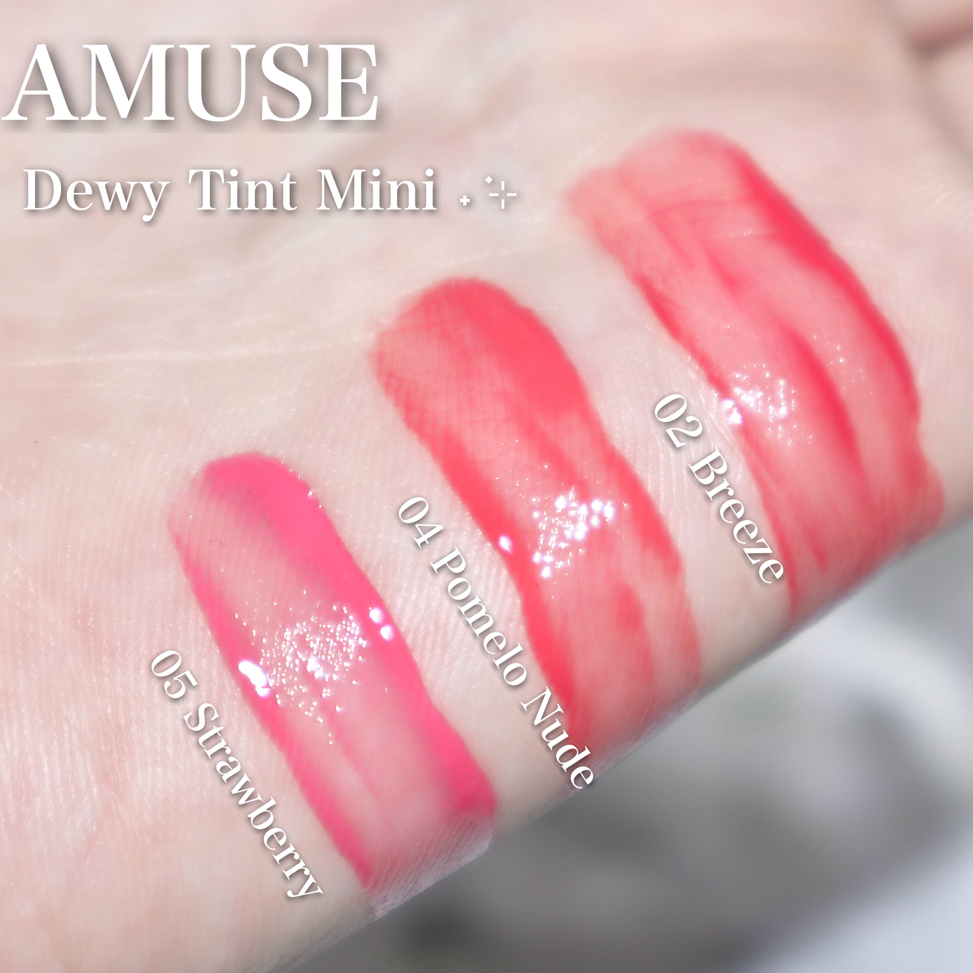 デューティント 02 ブリーズ（ミニ）/AMUSE/リップティントを使ったクチコミ（3枚目）