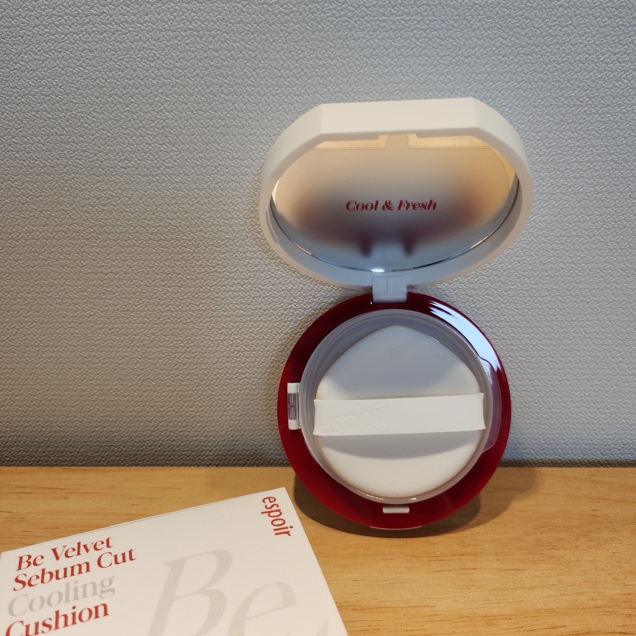 ビーベルベット セバムカットクッション/espoir/プレストパウダーを使ったクチコミ（2枚目）