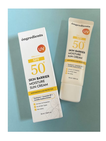スキンバリアモイスチャーサンクリーム/Ongredients/日焼け止めクリームを使ったクチコミ(3枚目)