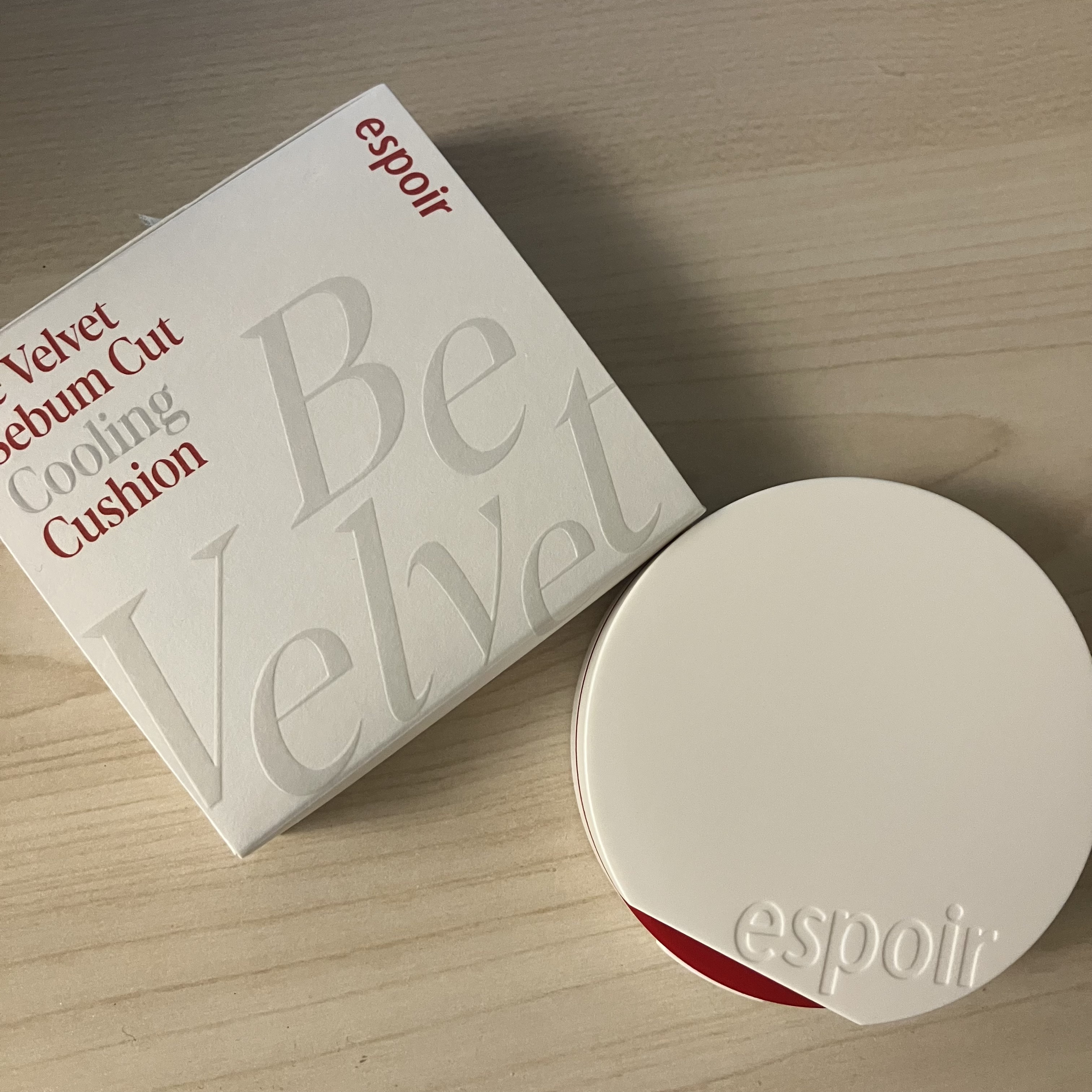 ビーベルベット セバムカットクッション/espoir/プレストパウダーを使ったクチコミ（1枚目）